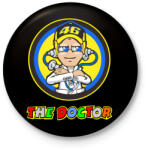 printfashion VR46 The Doctor - Kitűző, hűtőmágnes - Fekete (3096281)