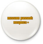printfashion MISSION PASSED! RESPECT+ - Kitűző, hűtőmágnes - Fehér (3082106)