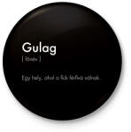 printfashion Warzone Gulag - Kitűző, hűtőmágnes - Fekete (3103458)