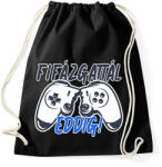 printfashion Fifázgattál eddig - Sportzsák, Tornazsák - Fekete (6390007)