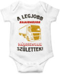 printfashion Kamionos szülinapja március - Baba Body - Fehér (5694180)