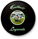 printfashion football legenda - Kitűző, hűtőmágnes - Fekete (3097987)