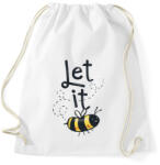 printfashion Méhecske - Let it bee - Sportzsák, Tornazsák - Fehér (4374020)