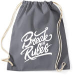 printfashion Szegd meg a szabályokat! - Sportzsák, Tornazsák - Grafitszürke (170238)