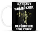 printfashion Októberi horgász - Bögre - Fekete (4769976)