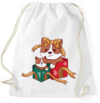printfashion Karácsonyi corgik - Sportzsák, Tornazsák - Fehér (10144065)