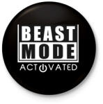 printfashion BEAST MODE - Kitűző, hűtőmágnes - Fekete (3094724)