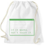 printfashion Fejlesztő mottó - Sportzsák, Tornazsák - Fehér (14025322)