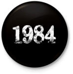 printfashion 1984 - Kitűző, hűtőmágnes - Fekete (6197659)