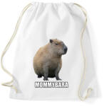 printfashion Capybara család - Mommybara - Sportzsák, Tornazsák - Fehér (13853870)