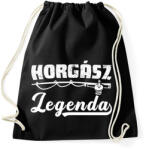 printfashion Horgász legenda - Sportzsák, Tornazsák - Fekete (5965062)