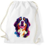 printfashion Berni Pásztorkutya Portré - Sportzsák, Tornazsák - Fehér (16701542)