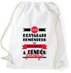 printfashion A rendőr felesége - Sportzsák, Tornazsák - Fehér (7693706)