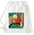 printfashion Biliárdozó macskák - Sportzsák, Tornazsák - Fehér (13006749)