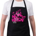 printfashion If Not Now When? - Kötény - Fekete (16824048)
