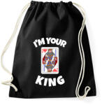 printfashion i'M YOUR KING 2 - Sportzsák, Tornazsák - Fekete (10735924)