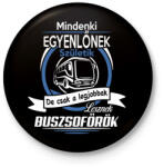 printfashion Buszsofőr - Kitűző, hűtőmágnes - Fekete (3095277)