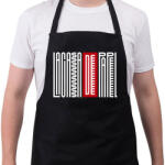 printfashion La casa de papel text - Kötény - Fekete (5048602)