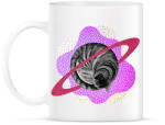 printfashion Pink cat planet - Bögre - Fehér (6313815)