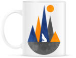 printfashion Farkas és hegyek 2 - Bögre - Fehér (5232072)