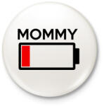 printfashion MOMMY - Kitűző, hűtőmágnes - Fehér (3075128)