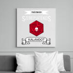 printfashion Túléltem egy Szerepjátékos Kalandot - Vászonkép - Fehér (6632140)