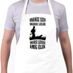 printfashion Vadász szív, vadász lélek - Kötény - Fehér (4912121)
