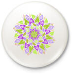 printfashion Tavaszi mandala - Kitűző, hűtőmágnes - Fehér (13184664)