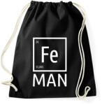 printfashion Periodic Ironman Fehér - Sportzsák, Tornazsák - Fekete (4256807)