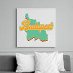 printfashion Budapest - Vászonkép - Fehér (7134072)