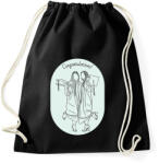 printfashion Congratulations! - Vonalas diplomás minta - Sportzsák, Tornazsák - Fekete (6343021)