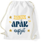 printfashion Boldog apák napját - Sportzsák, Tornazsák - Fehér (7127558)
