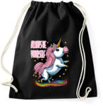 printfashion Légy önmagad - Unikornis malac - Sportzsák, Tornazsák - Fekete (12425850)