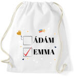 printfashion Iker baba - Névvel - Sportzsák, Tornazsák - Fehér (10920400)