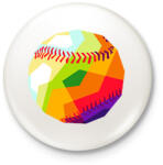 printfashion Baseball-labda - Kitűző, hűtőmágnes - Fehér (15806486)