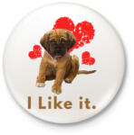 printfashion i like it - Kitűző, hűtőmágnes - Fehér (3082440)