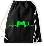 printfashion EKG gamer - Sportzsák, Tornazsák - Fekete (7943851)