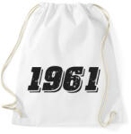 printfashion 1961 - Sportzsák, Tornazsák - Fehér (6174017)