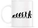 printfashion Az ember evolúciója - fekete - Bögre - Fehér (13580736)