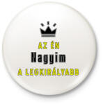 printfashion Az én nagyim - Kitűző, hűtőmágnes - Fehér (3617009)