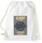 printfashion A világ legjobb grillezője - Névvel - Sportzsák, Tornazsák - Fehér (6289783)