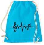 printfashion Zene pulzus - Sportzsák, Tornazsák - Surf blue (1142208)