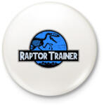 printfashion Raptor Trainer - Kitűző, hűtőmágnes - Fehér (3088131)