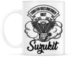 printfashion Csak egy igazi úriember hajt Suzukit - Bögre - Fehér (4338030)