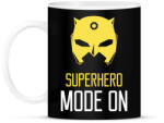 printfashion SUPERHERO MODE ON - Bögre - Fekete (11481403)