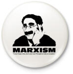 printfashion Marxism - Kitűző, hűtőmágnes - Fehér (3083771)