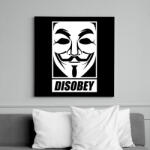 printfashion disobey vendetta - Vászonkép - Fekete (6654542)