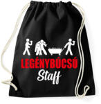printfashion Legenybúcsú staff - Sportzsák, Tornazsák - Fekete (7538066)