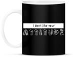 printfashion Your attitude - Bögre - Fekete (7523909)