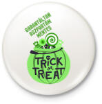 printfashion Aszpartám mentes Halloween - Kitűző, hűtőmágnes - Fehér (14070377)